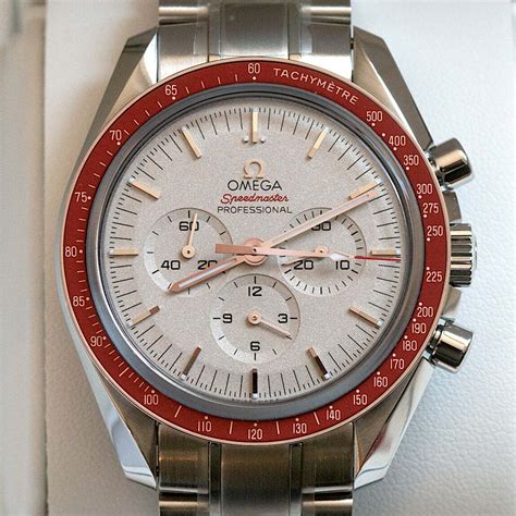 omega speedmaster red and white|omega speedmaster price list.